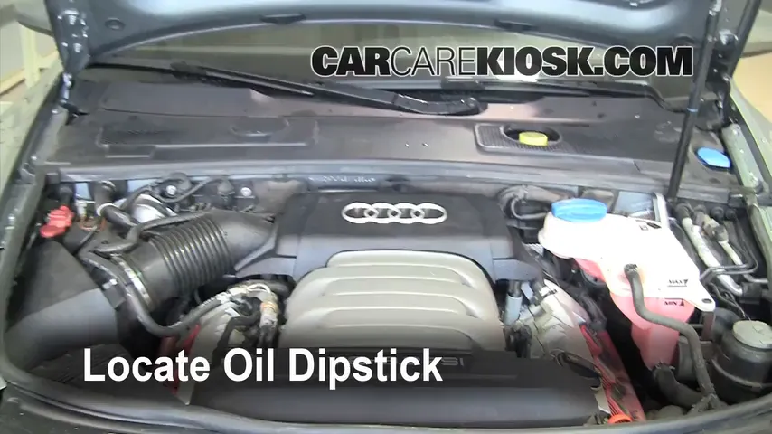 2008 Audi A6 3.2L V6 Huile Vérifier le niveau de l'huile